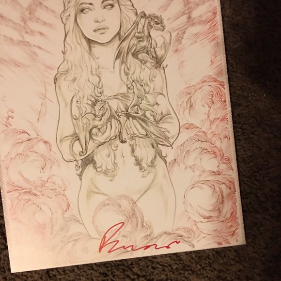 NEW, SIGNED Dany, Dragons, and Drogo (Game of Thrones) Print - Picture 3 of 6